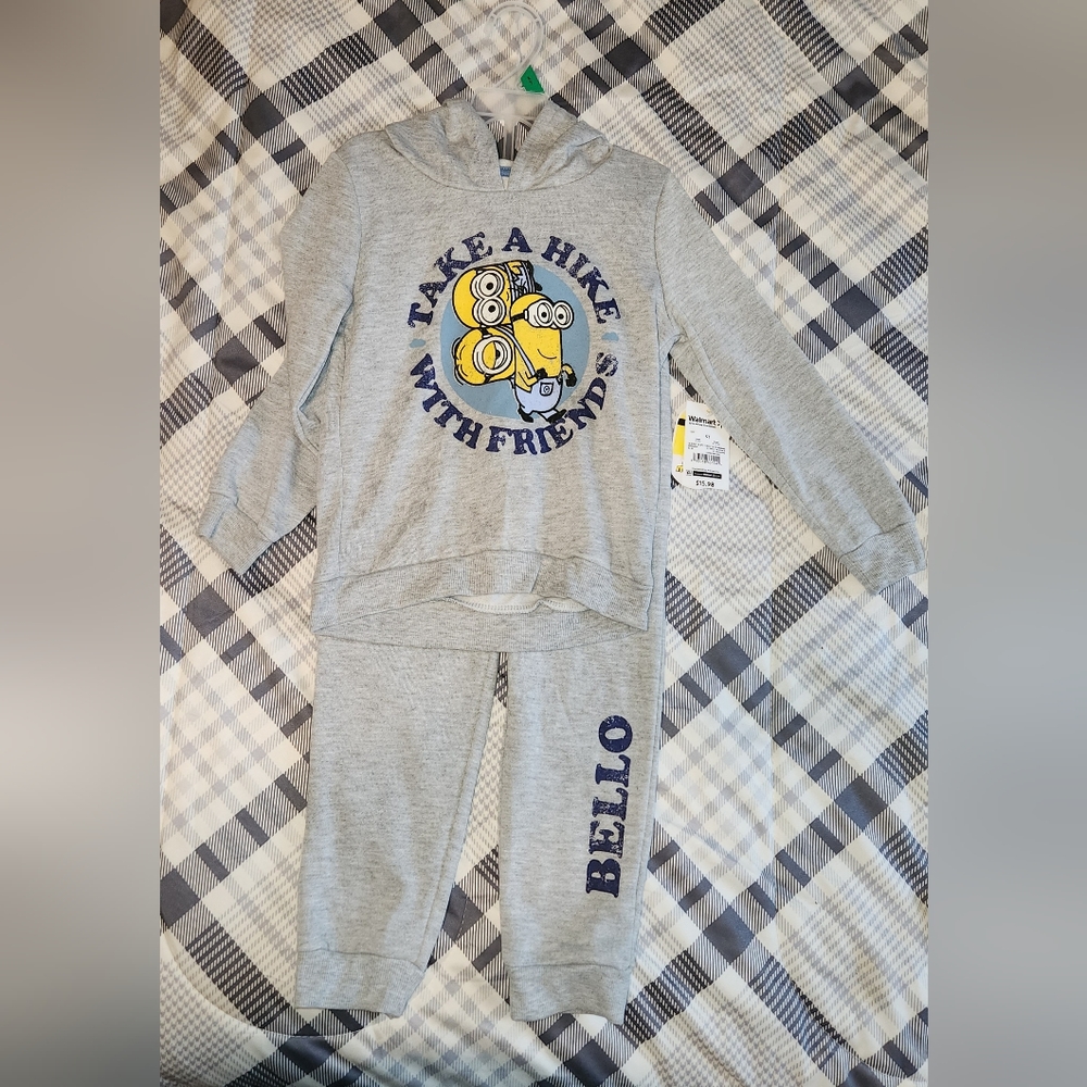 Boys Minion Hoodie and Sweatpants
